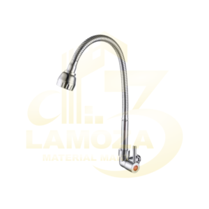 Kran Angsa Stainless 1/2" DABS Flex Drat Samping
