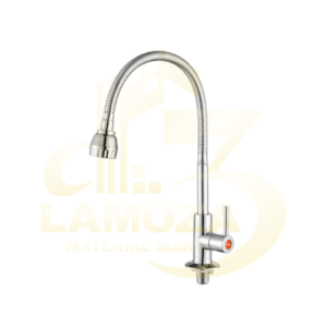 Kran Angsa Stainless 1/2" DABS Flex Drat Tanam