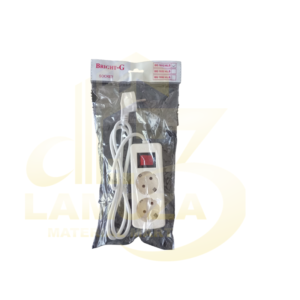 Saklar Tanam Tunggal Panasoni (12) BRIGHT-G Stop Kontak 2 Lbg + Kabel 3M