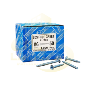 Saklar Tanam Tunggal Panasoni (5) Skrup Grc SDS FH 8x50 2" /dus @1000