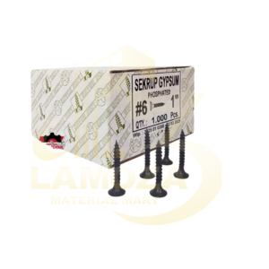 Saklar Tanam Tunggal Panasoni (5) Skrup Gypsum Lion 2,5cm /Duz @1000