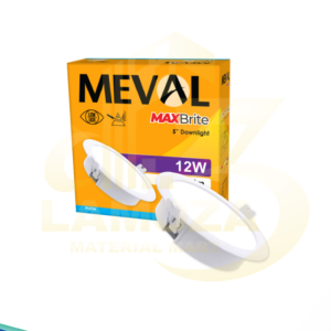 Lampu Down Light Putih Meval 12W Bulat