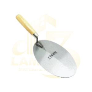 Sendok Tembok Bulat Gg. Kayu 7"Wanly